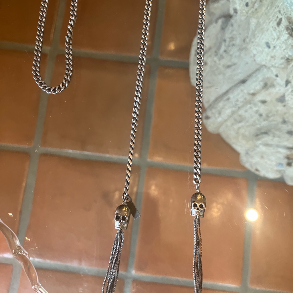 Vanessa Mooney Skull Lariat Necklace 35$